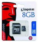 karta pamięci MicroSDHC 8GB Kingston  Class4  bez adaptera SD