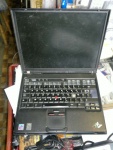 laptop ibm T43 typ 2668 zepsuty Pent M 1,86GHz 40GB ata bez ramu, 14lcd, XP combo, zasilacz