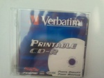płyta CD-R Printable do nadruku 52x 700MB Verbatim case 10szt