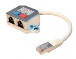 rozdzielacz wtyk rj45 na 2 gniazda rj45 sumator rj45