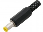 wtyk zasilajacy 5.0 pin 0.7 zółta końcówka